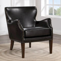 Douglas Faux Leather High Leg Slope Arm Accent Chair by Greyson Living
