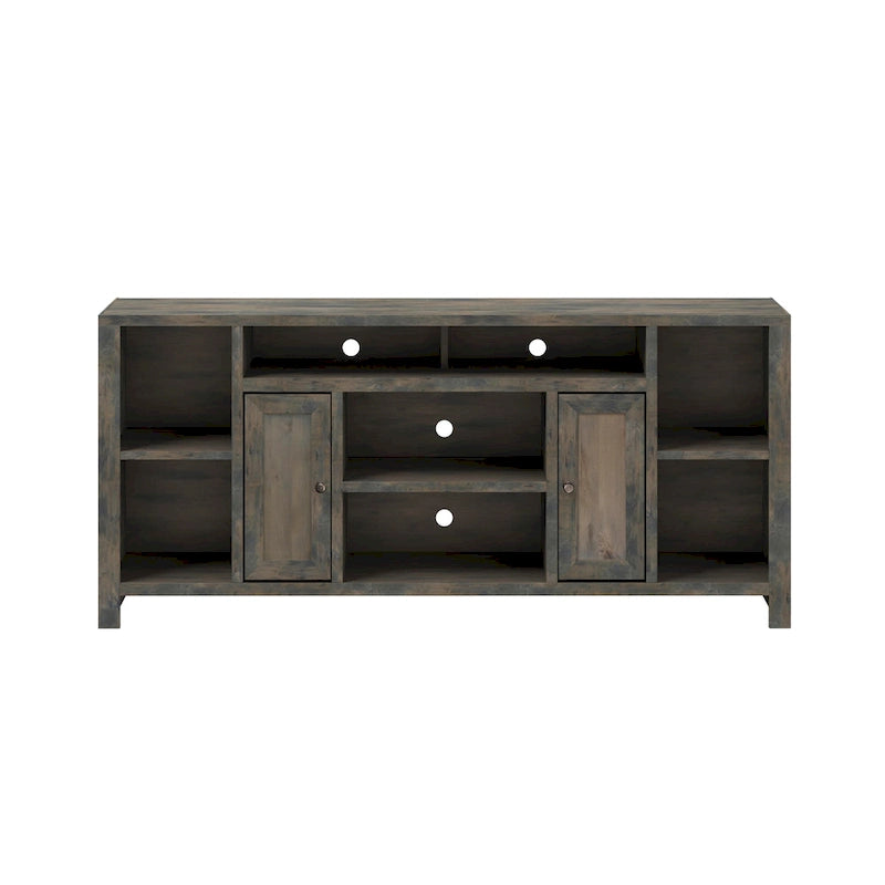 Tv-meubelconsole van 74 inch met schuurhouten afwerking voor tv's tot 85 inch