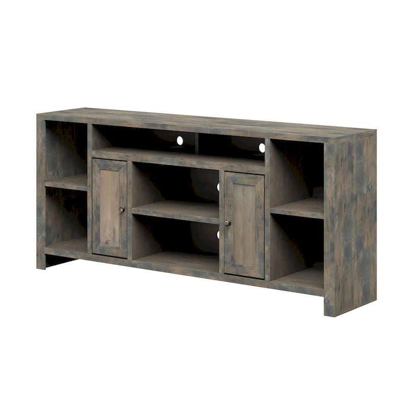 Tv-meubelconsole van 74 inch met schuurhouten afwerking voor tv's tot 85 inch