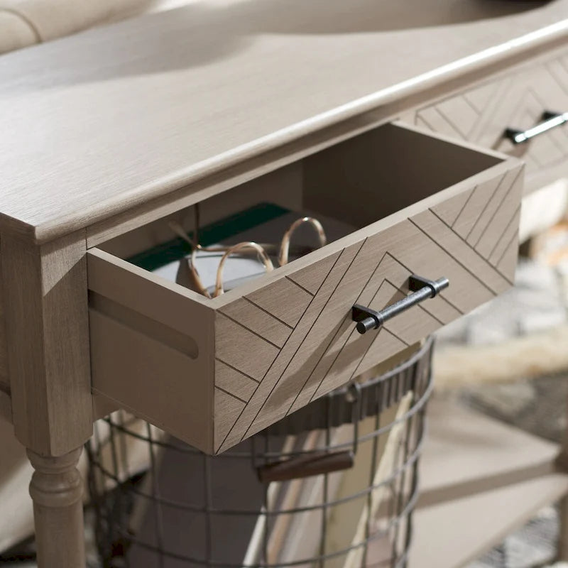 Mesa de consola com 2 gavetas - 35.5 W x 13 L x 29.5 H - 36Wx13Dx30H