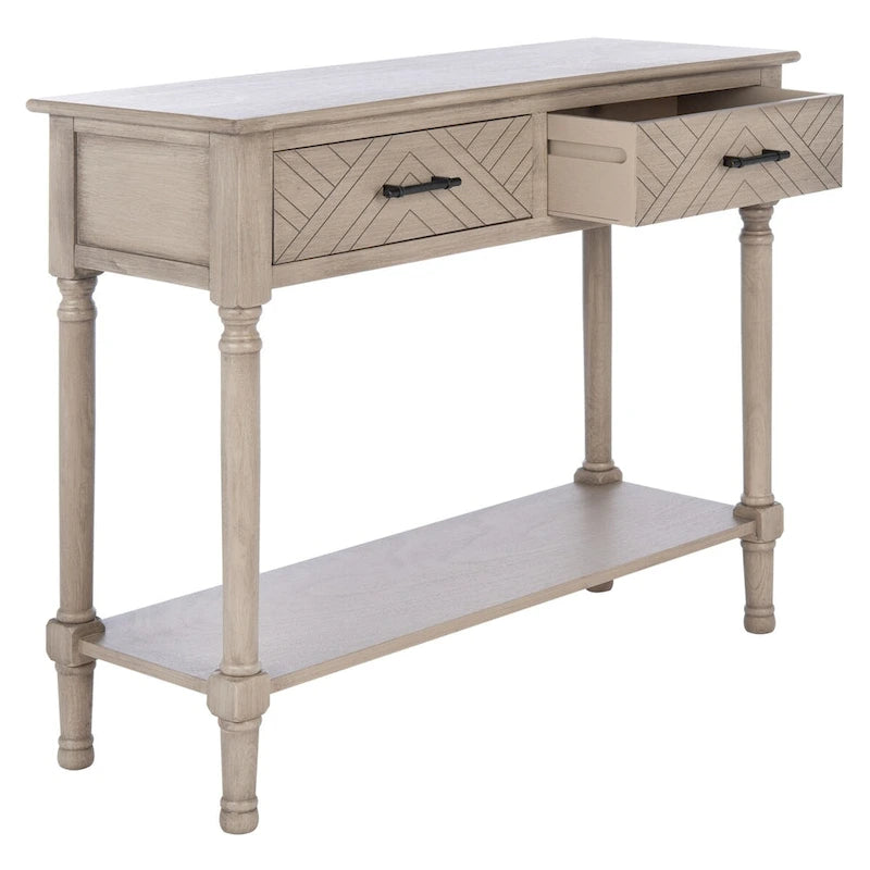Mesa de consola com 2 gavetas - 35.5 W x 13 L x 29.5 H - 36Wx13Dx30H