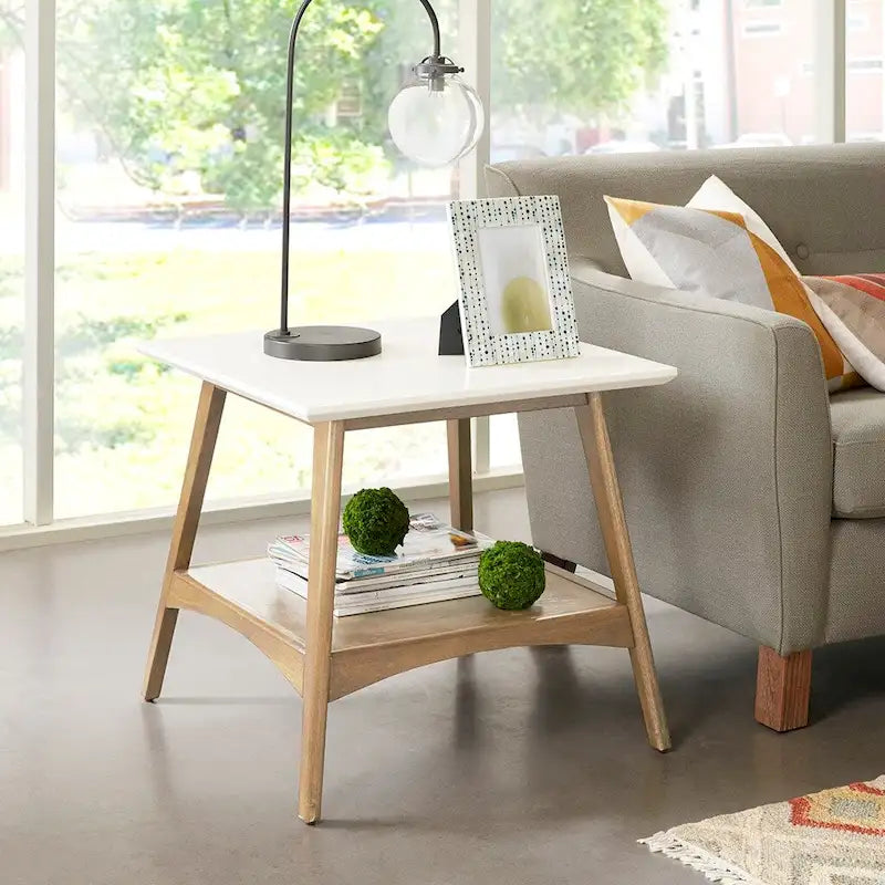 Modern Accent End Table for Living Room, Bedroom and Studio with Compact Design